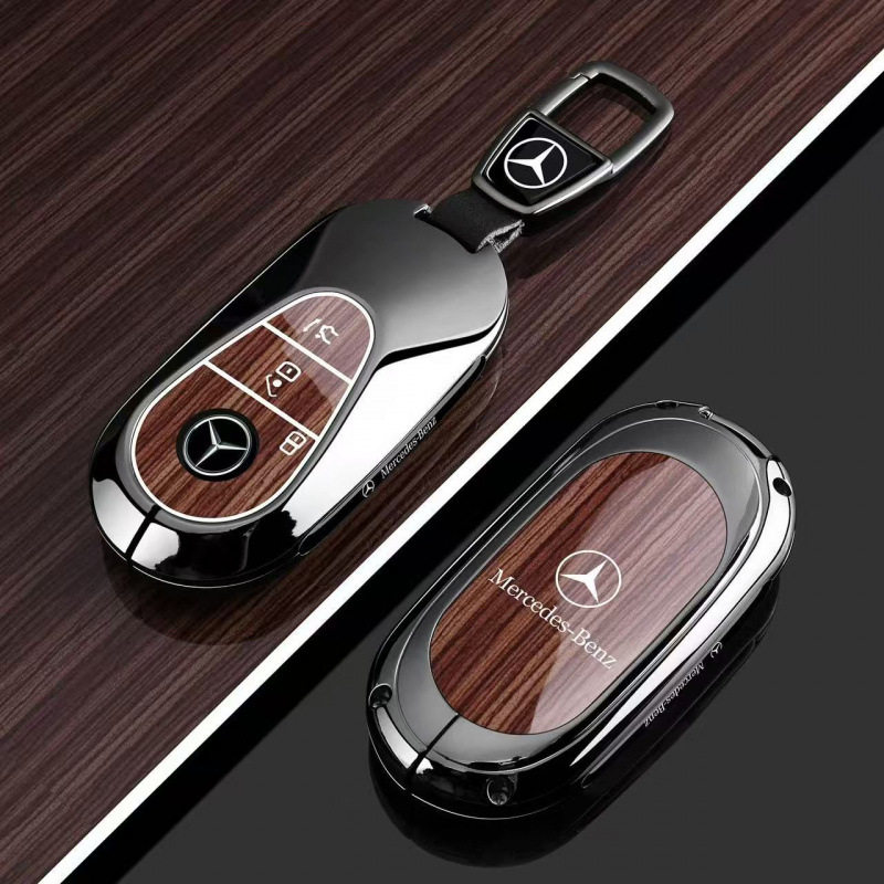 适用奔驰钥匙套GLE400/EQE新E级E260L/C200/A180汽车包GLA扣GLC壳