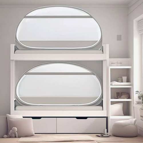 蚊帐免安装大空间方顶蒙古包加密学生宿舍上下铺子母床0.9米1.2米