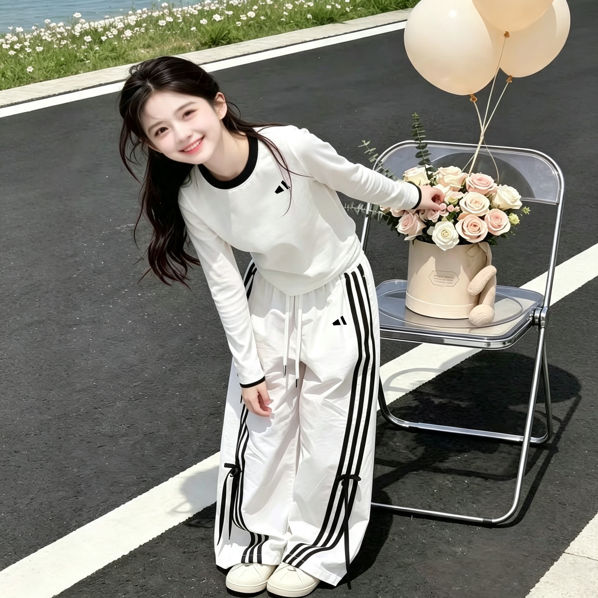 奥莱品牌儿童装女童秋装套装2026新款春秋季洋气时髦女孩两件套潮