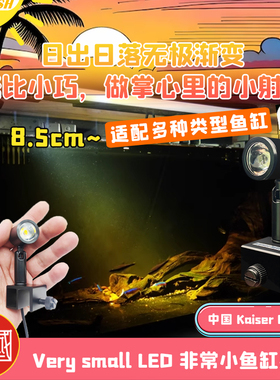 鱼缸迷你射灯南美溪流三湖小微缸水草灯造景灯凯撒LED原生缸射灯