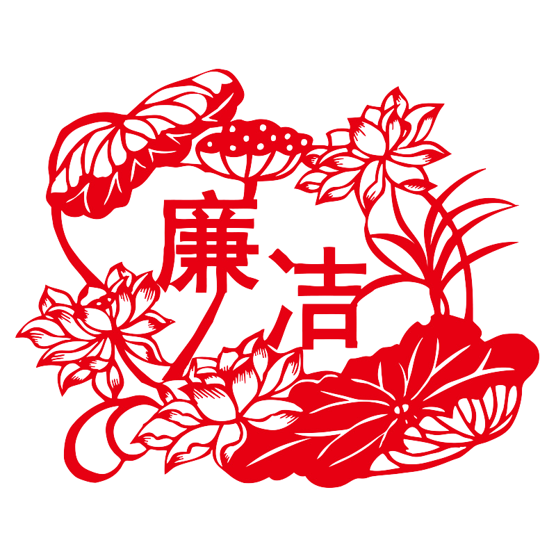 各种主题图案底稿剪纸成品