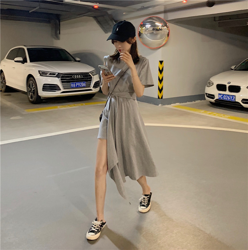 Real price ~ irregular design Off Shoulder Waist Dress