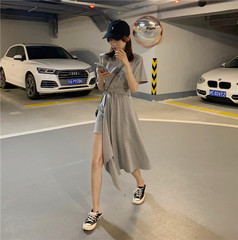 Real price ~ irregular design Off Shoulder Waist Dress