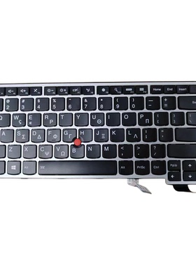 适用于全新 联想 yoga 460 键盘 外文 背光 银灰色 01AV093