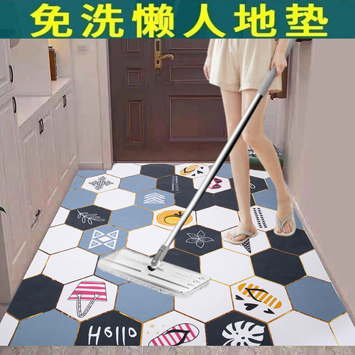 可擦洗pvc入户门防水防油地垫