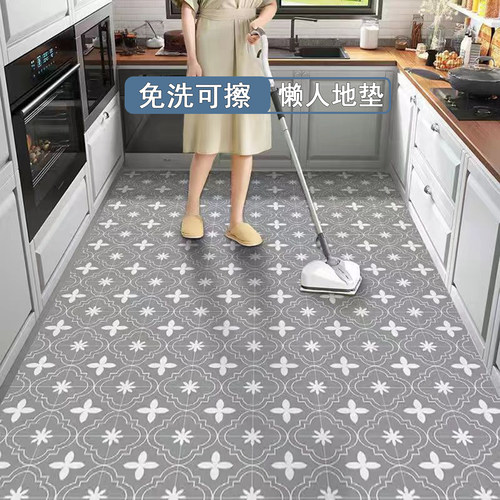 pvc厨房地垫防油防滑可擦免洗垫