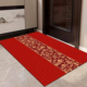 硅藻泥中式 地垫门厅地垫耐脏红色门垫玄关地垫可裁剪防滑耐用喜庆