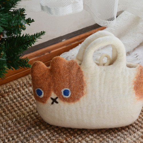 日本青年休闲猫咪包斜挎包小众