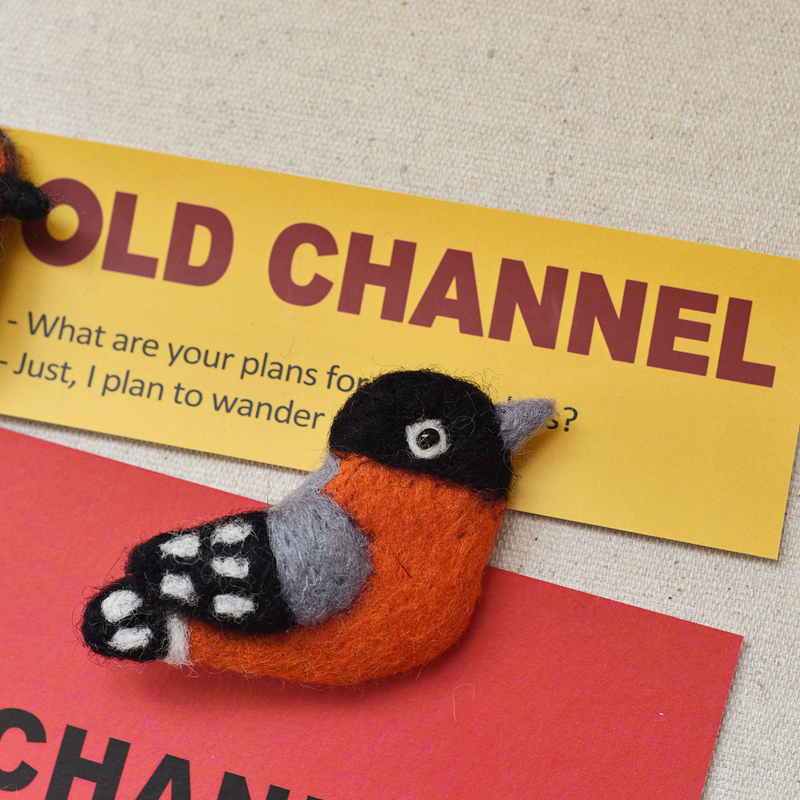 个性潮情侣胸针尼泊尔手工羊毛毡