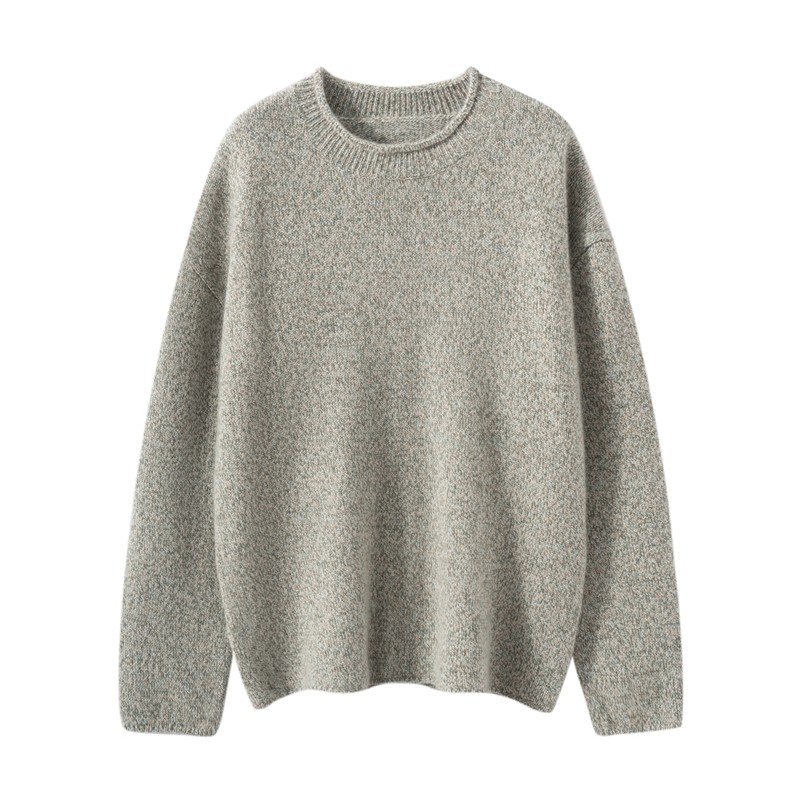 山羊绒衫女花纱卷边领加厚宽松套头毛衣通勤百搭针织衫,女装/女士精品,羊绒衫,淘宝优惠券,粉丝福利购,淘宝优惠卷