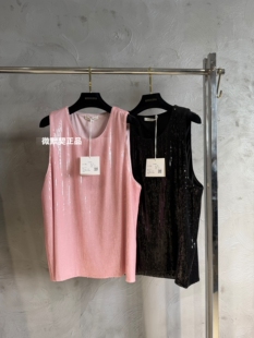 背心马甲7580 微默契正品 K牌KIYUGINA全亮片套头无袖