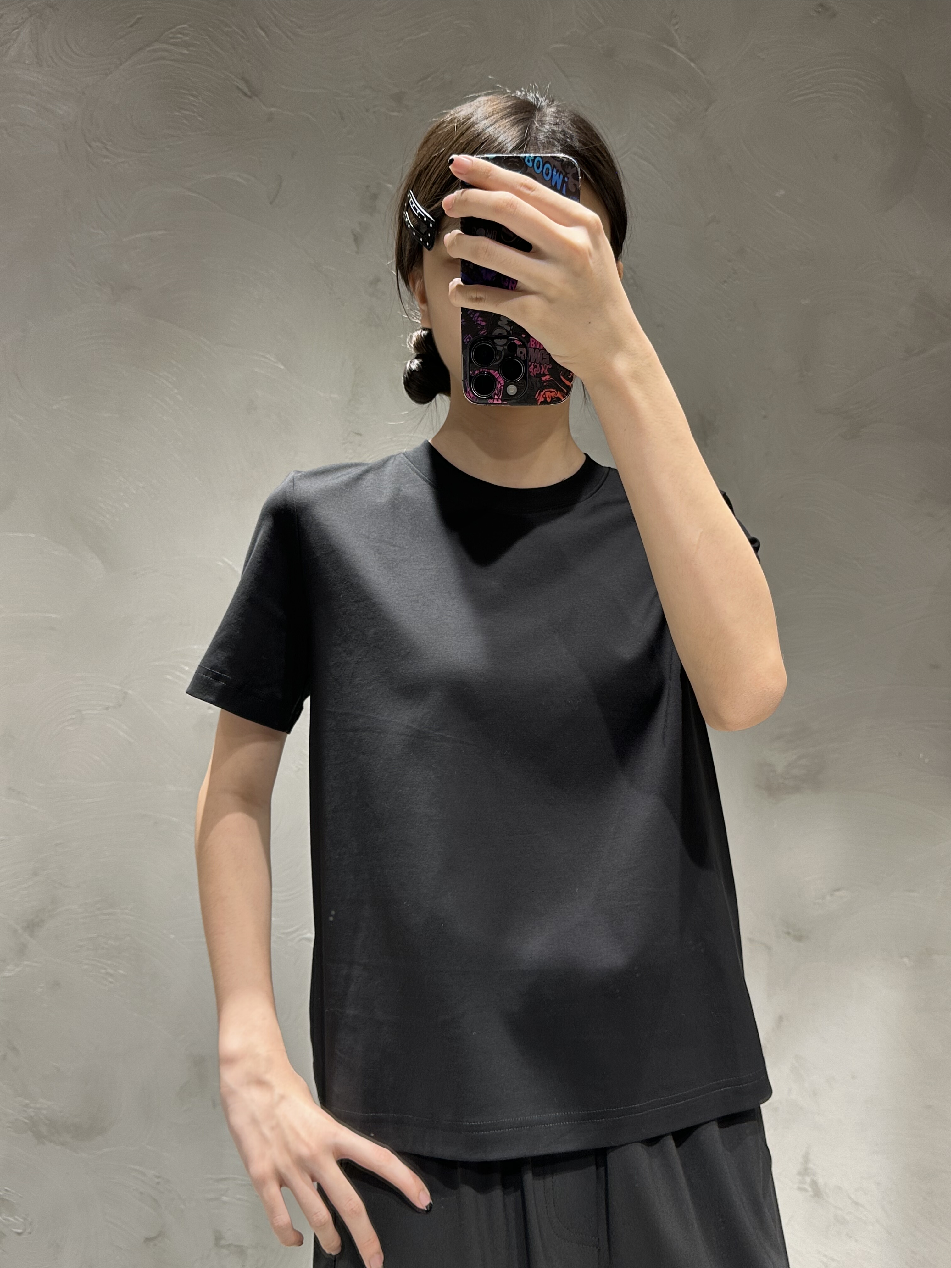 断码福利微默契正品K牌KIYUGINA丝光棉显瘦短袖T恤24510