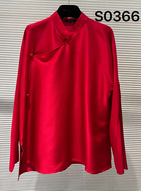 微默契正品K牌KIYUGINA新中式盘扣丝质高端定制面料上衣0366