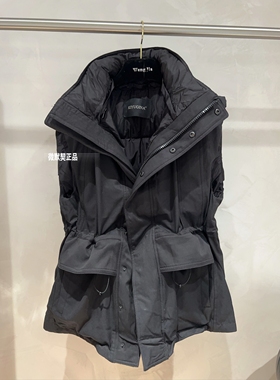 微默契正品K牌KIYUGINA可收腰工装风宽松马甲短外套0964