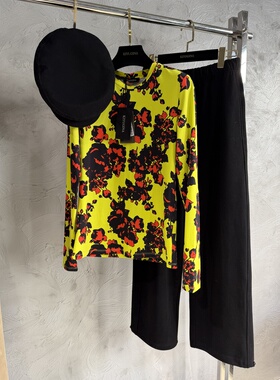 断码福利微默契正品K牌KIYUGINA弹力修身真丝棉花色长袖T恤