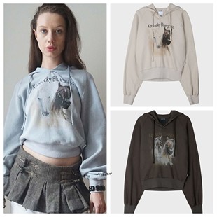 Amy韩国代购SCULPTOR 26春款Kentucky Waffle Hoodie连帽卫衣3色