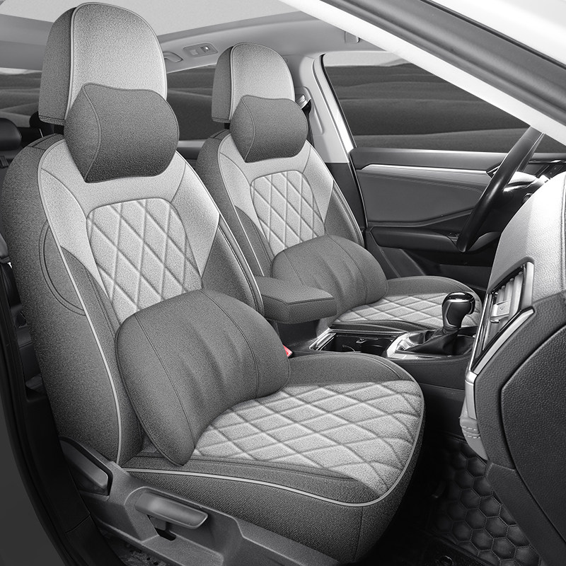 大众速腾汽车坐垫座椅套全包四季通用亚麻专用车套座套全包围座垫