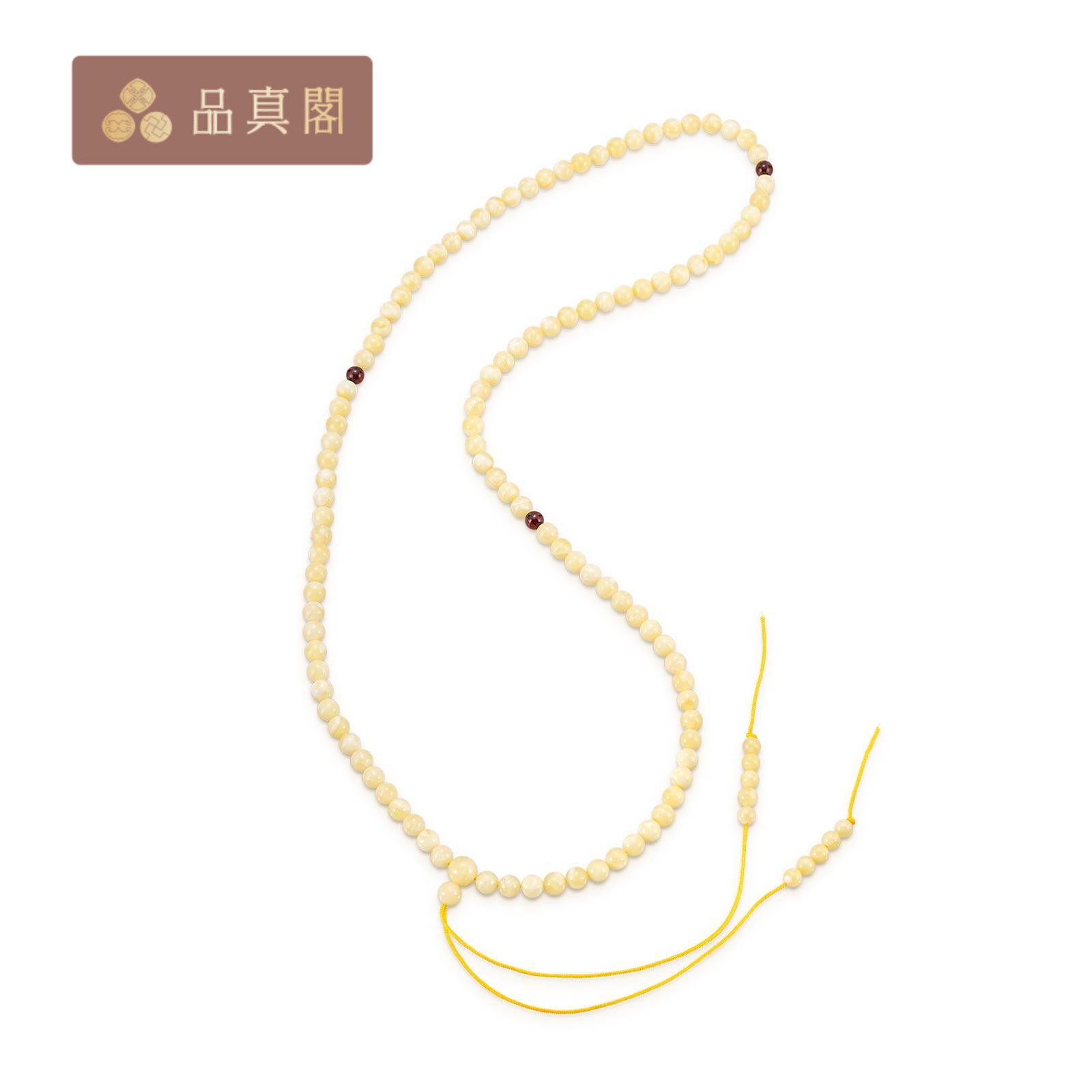 品真阁 琥珀蜜蜡新蜜圆珠小米珠珠链礼物送妈妈4-6mm