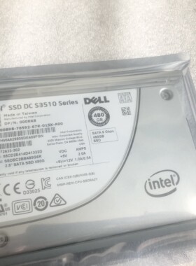 480GB 008R8 英特尔 S3510 480G SSD DELL 0008R8 R730原装拆机