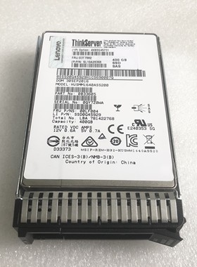 HUSMM1640ASS200 X3650M5 SR650 400G SAS 12G 原装正品质保一年
