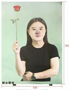 持刀暴徒靶纸群众靶纸比武专用