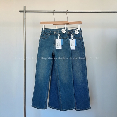 【会buy实拍】四面弹高品质加绒窄版直筒牛仔裤烟管法棍裤女秋冬