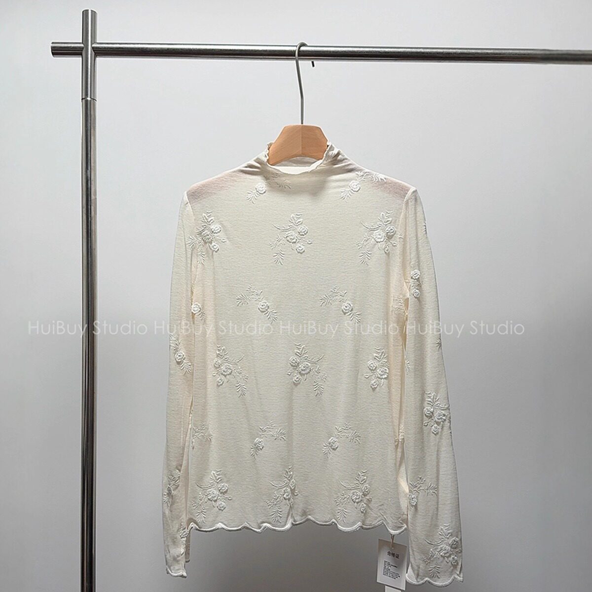 【会buy实拍】巨美～浪漫！重工~高领立体蕾丝打底衫舒适秋冬新款,女装/女士精品,蕾丝衫/雪纺衫,淘宝优惠券,粉丝福利购,淘宝优惠卷