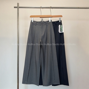 裤 松弛感西装 高智感通勤 直筒高级感高腰垂感阔腿裤 会buy实拍