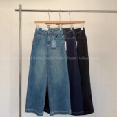 春 女垂感阔腿裤 会buy实拍 26新四面弹高腰显高显瘦直筒牛仔裤