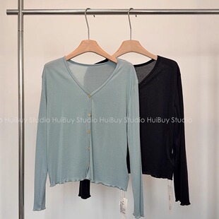 防晒开衫 莱赛尔长袖 刚需天丝空调小衫 垂感柔软上衣 会buy实拍