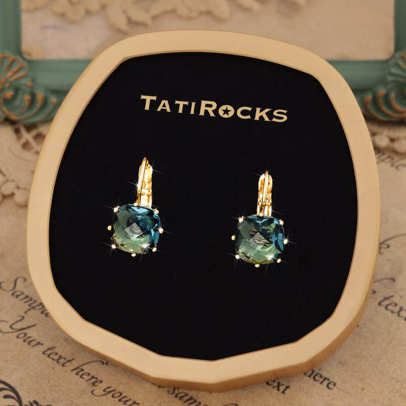 丹麦【设计师】Tatirocks蓝色宝石单钻耳钉高级感轻奢爆款耳环女