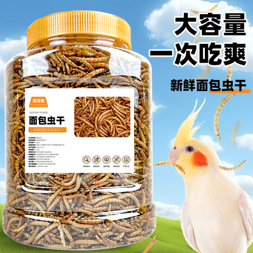 深深宠鹦鹉零食面包虫干