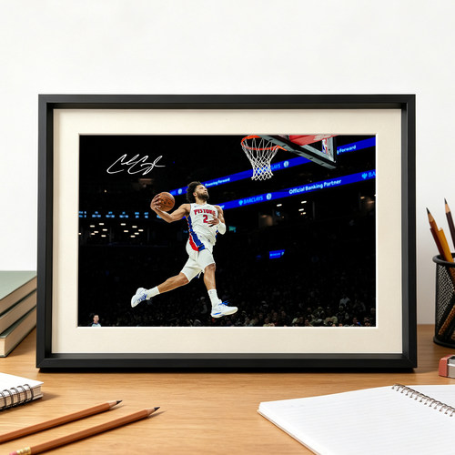 活塞坎宁安相框挂画摆桌NBA球星海报照片墙装饰画球迷周边纪念品