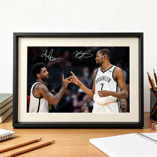 杜兰特欧文相框挂画摆台NBA球星海报照片墙铝合金装饰画球迷周边