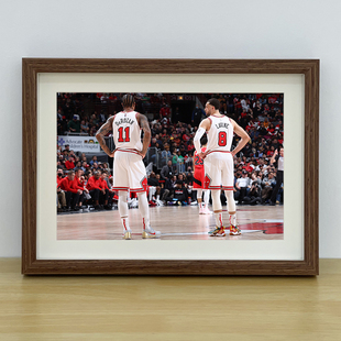 NBA篮球德罗赞拉文相框挂画摆台装饰画球星纪念海报照片生日礼物