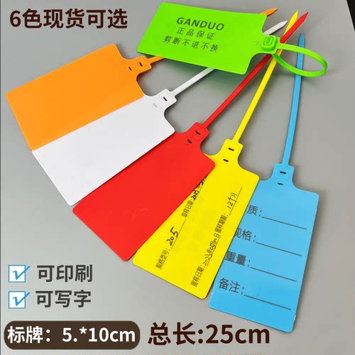 一次性塑料封条大号标牌扎带