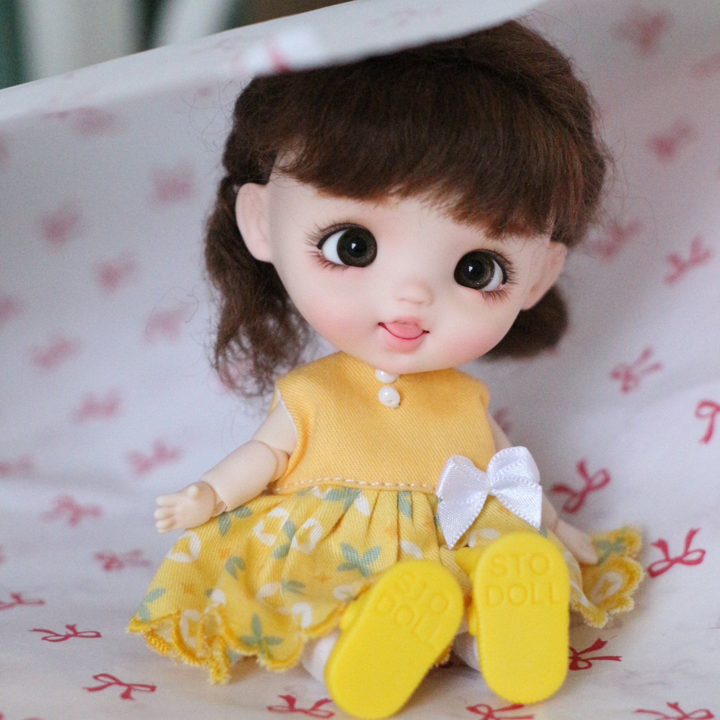 纯手绘原创可动关节人偶潮玩