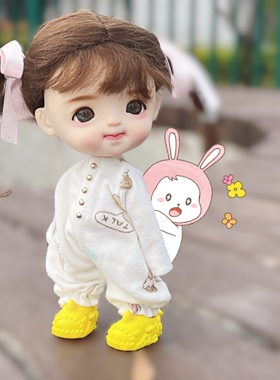 【STODOLL抿嘴】手绘人偶潮玩玩偶娃娃玩具礼物白肌日烧肌手办