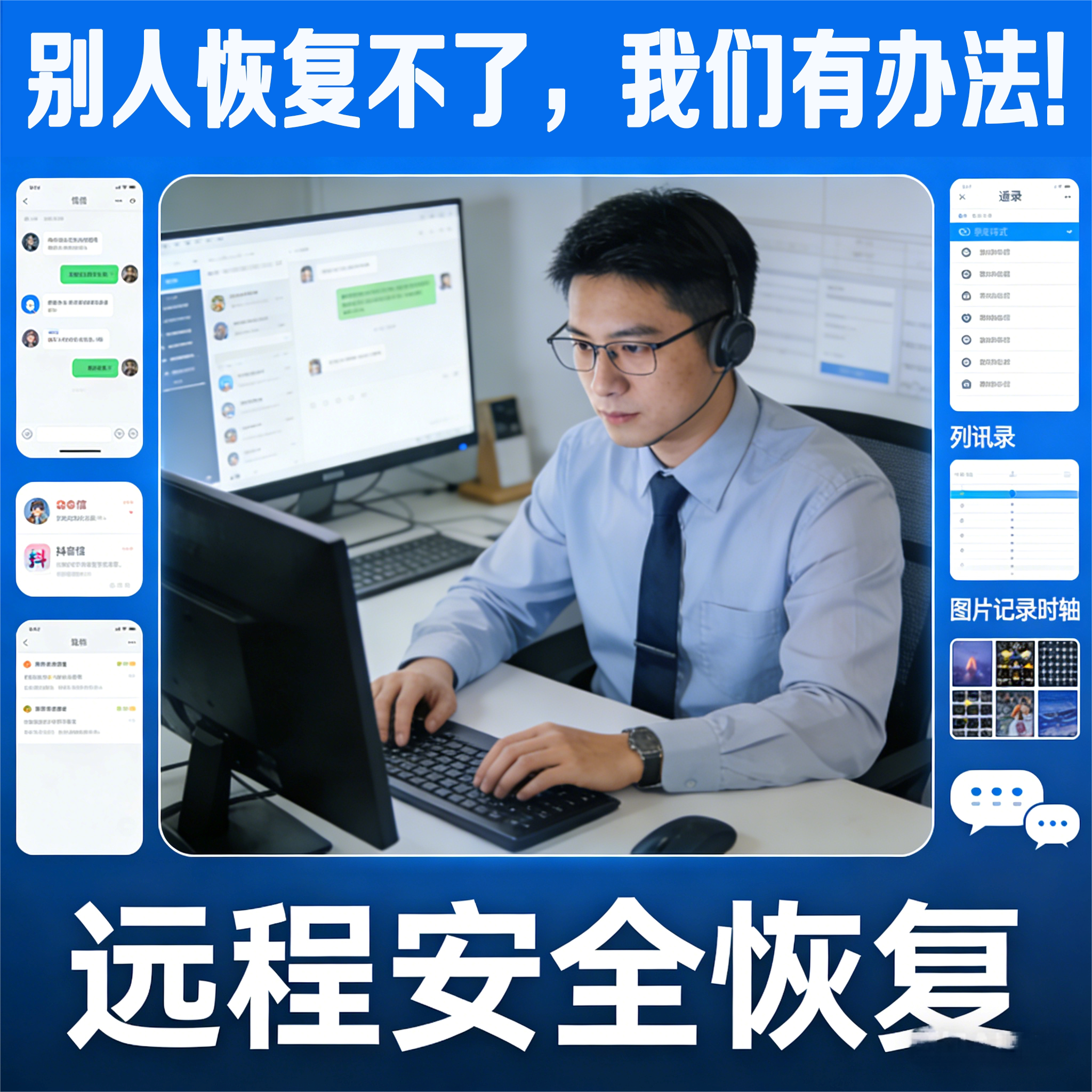 微信聊天记录恢复！回复抖音私信 / 短信/通话找回，安卓苹果通用