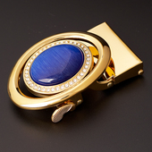 清货仙果原创自动扣皮带头男腰带正装 商务玉石皮带配件3.5cm卡子