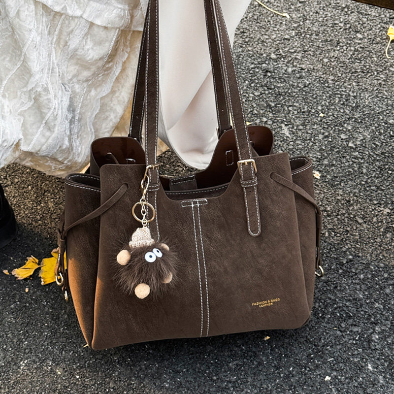 百搭大容量2025新款秋冬时尚简约复古通勤菜篮子托特包女包学生,箱包皮具/热销女包/男包,通用款女包,淘宝优惠券,粉丝福利购,淘宝优惠卷