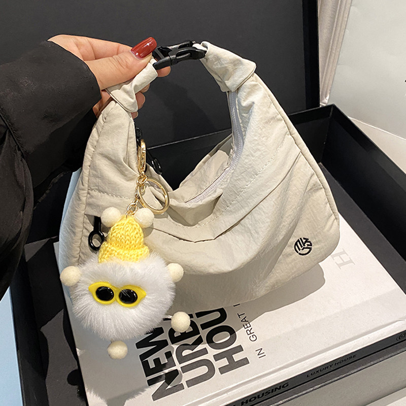 新款马卡龙色尼龙小方包防水轻便帆布包包休闲百搭单肩斜挎手机包