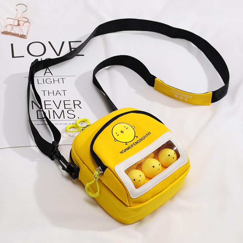 玩偶帆布学生ins可爱斜挎包卡通