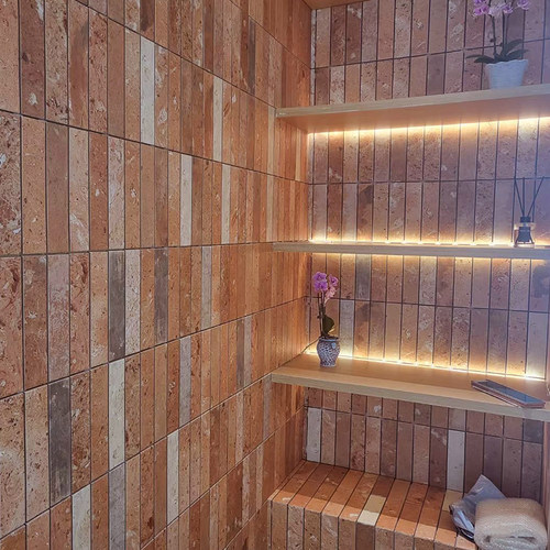 陶土复古砖红色地砖背景墙