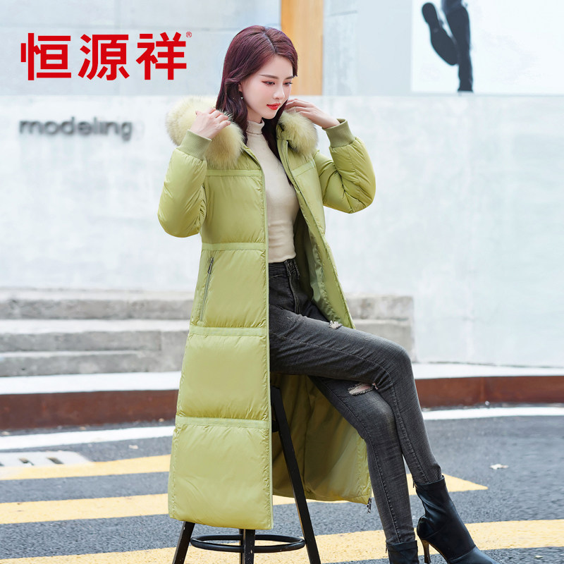 羽绒服新款妈妈装长款
