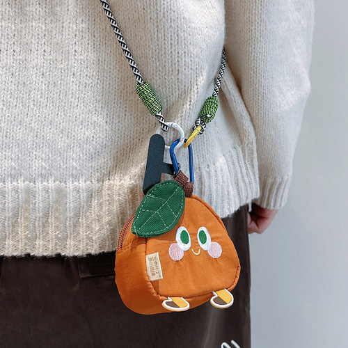 三色补丁原创耳机包零钱包