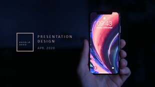 XY043APP介绍ppt模版 项目开发手机应用介绍汇报工作商务黑色动画