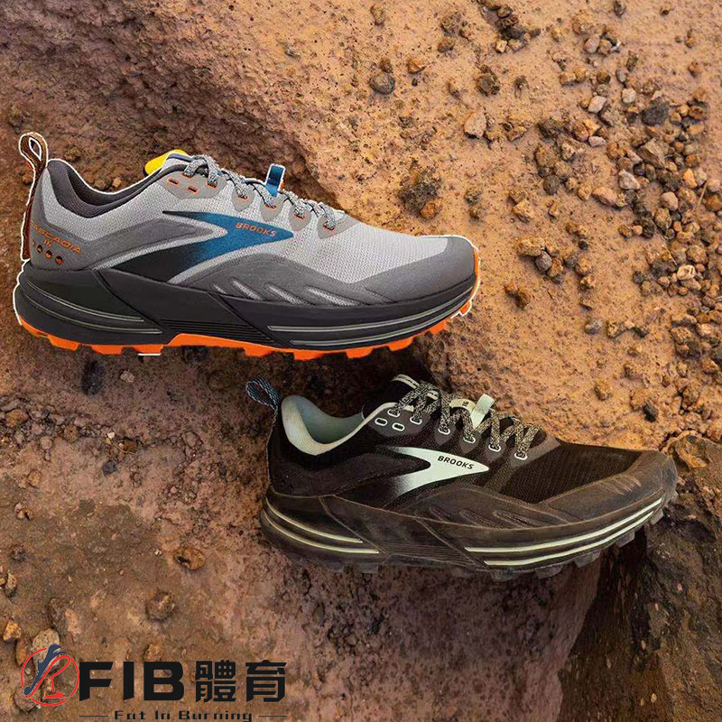 防滑brooks男女减震越野