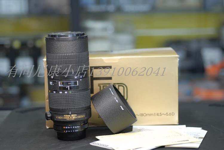 尼康nikon af 70-180mm ed 轻便 变焦微距镜头 近新一物一图