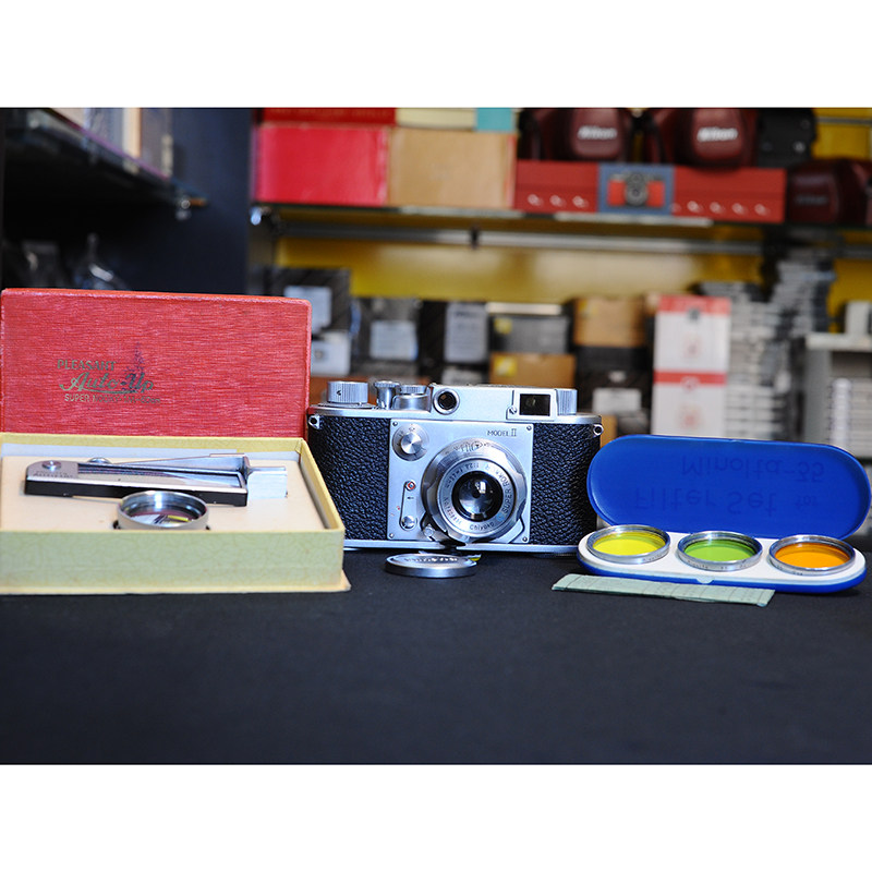 Minolta美能达35旁轴胶片相机MODEL II型梅钵45/2.8镜头一套